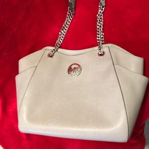 Gray Michael Kors shoulder bag